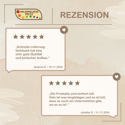 Rezension zur Kinder Sitzbank mit Schuhfach – Kunden loben Qualität, Aufbau und Alltagstauglichkeit.